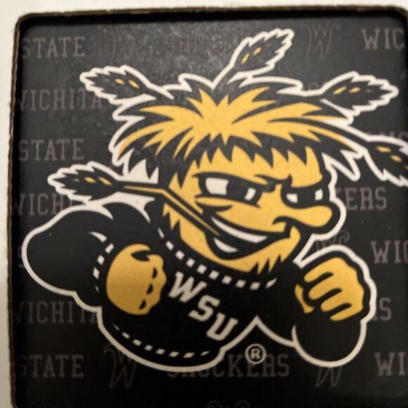 Wichita State University WSU Shockers 4-Pack Ceramic Coasters - Picture 3 of 7